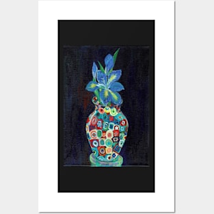 Flowers in a Vase, Irises Posters and Art